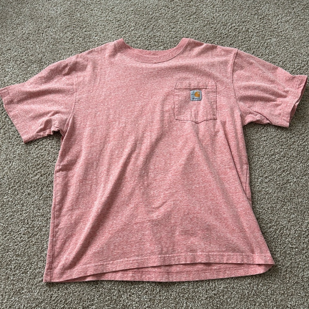 Carhartt Heathered Pink Crewneck Tee